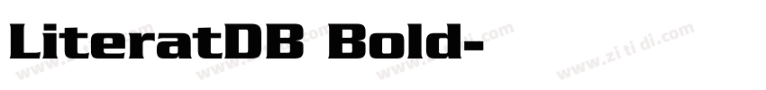 LiteratDB Bold字体转换